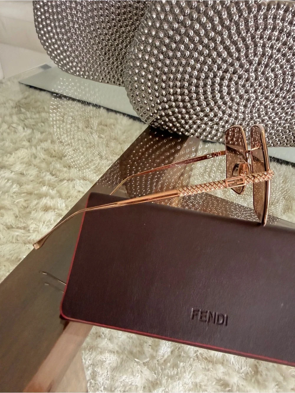 FENDI FF SUNGLASSES 0439/S GOLD COPPER Sunglasses